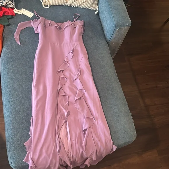 Azazie wisteria bridesmaid dress Barbie - Picture 2 of 4